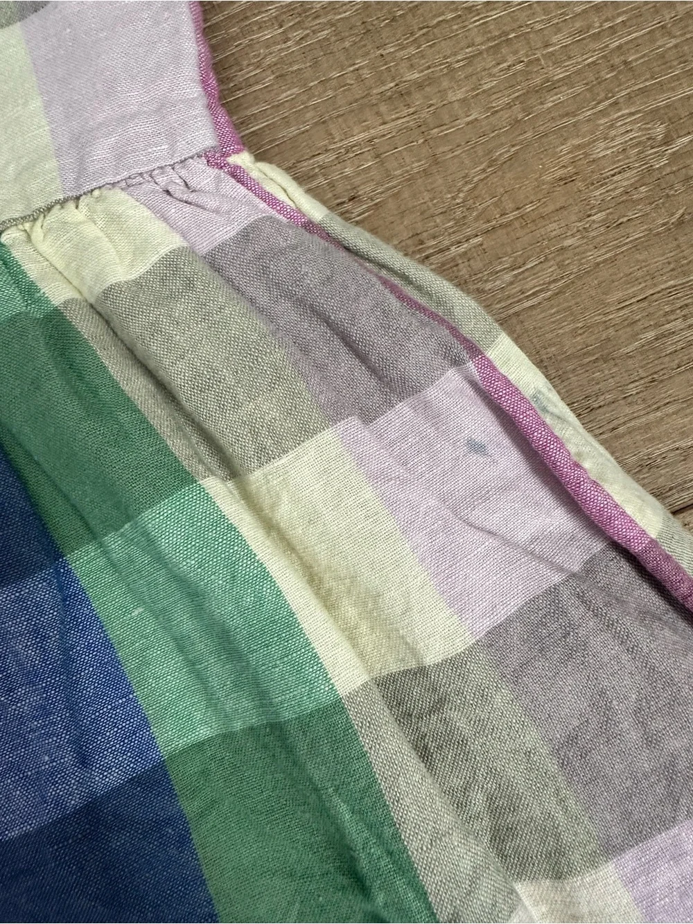 GAP Pastel Multicolor Plaid Sundress - Pink, Blue, Green, Purple, Cream